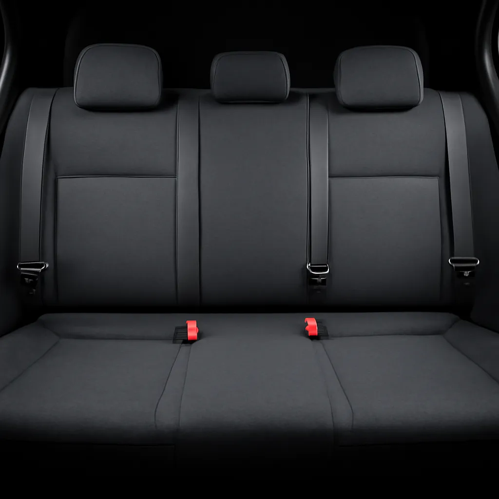 After interior detailing — clean extracted fabric, clean door panel